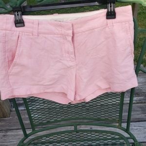 J. Crew Oxford Pink Shorts size 6-3" inseam